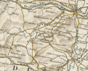 Map Of Iveston Township and Leadgate Parish