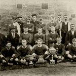 The legendary Leadgate Exiles Football Club who were a Roman Catholic team and played their home games from a pitch opposite the Brooms Church.