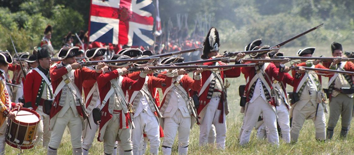 Redcoats Deployed Into Line